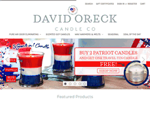 Tablet Screenshot of davidoreckcandles.com